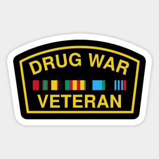 Drug War Veteran T-Shirt Sticker